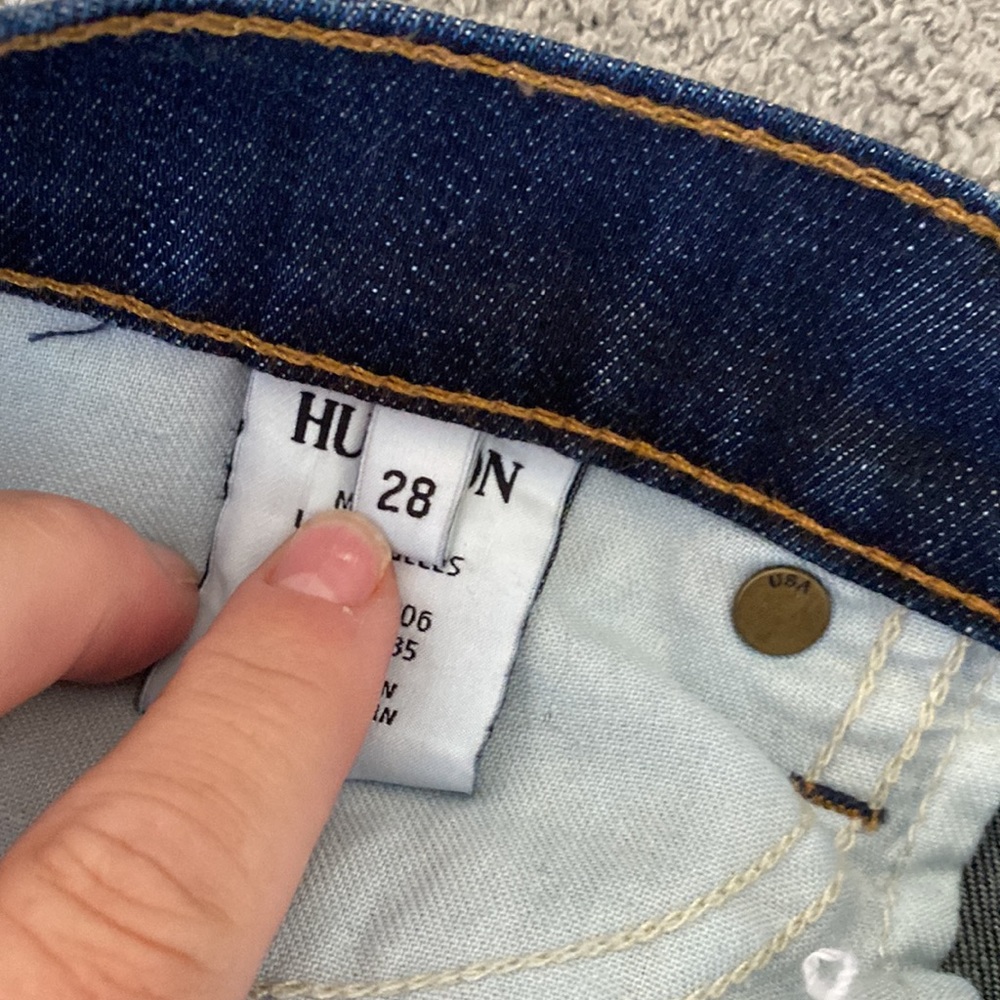 Hudson Jeans Collette Skinny HOLL Denim Dark Blue Ankle Mid-Rise Jeans - 28 - Picture 5 of 10